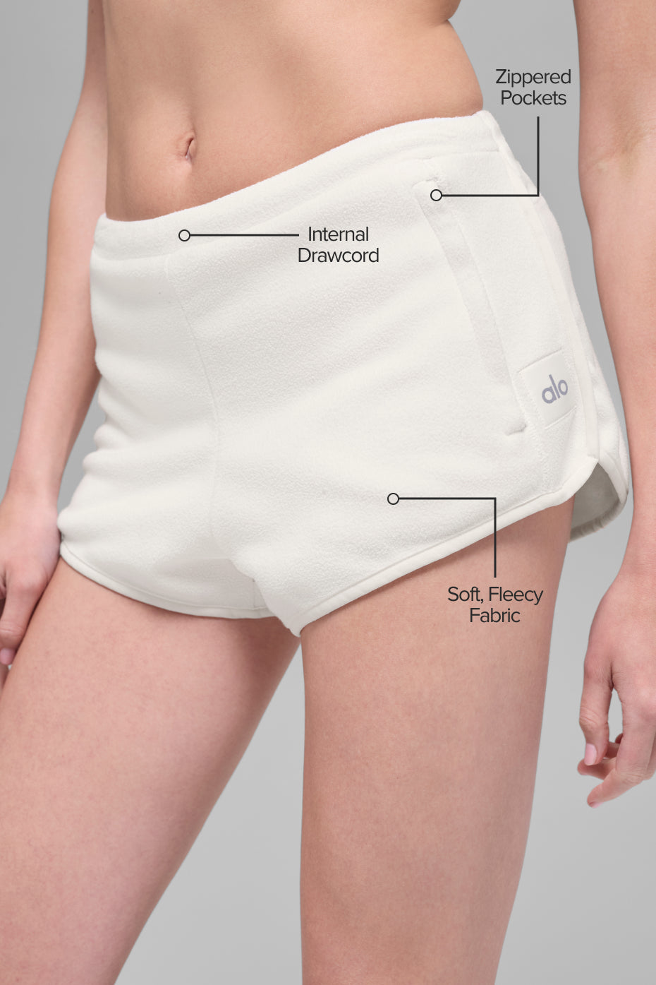 Polar Fleece Retreat Short - Ivory--1