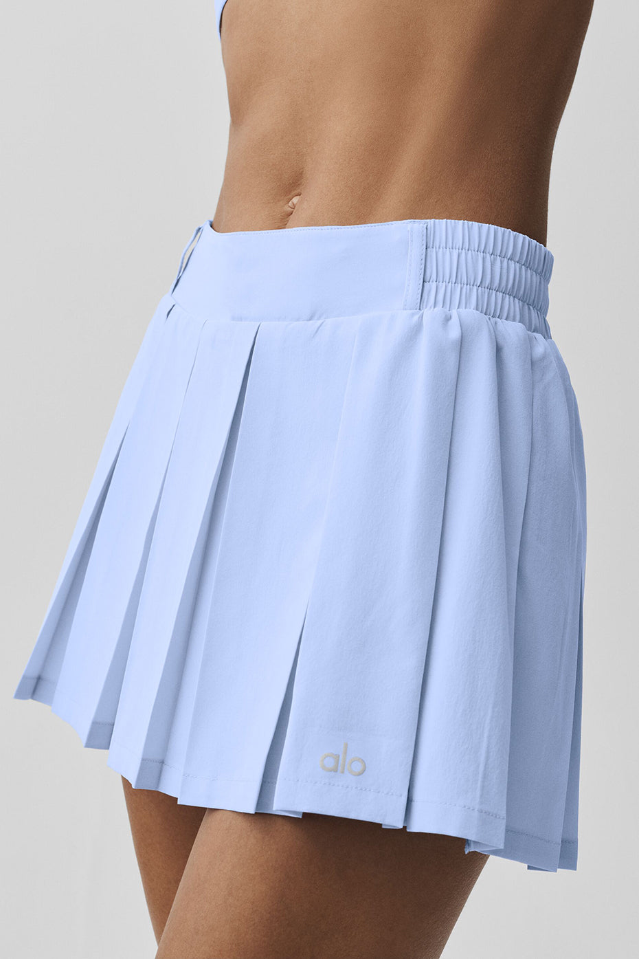 Rally Tennis Skirt - Light Provence Blue--2