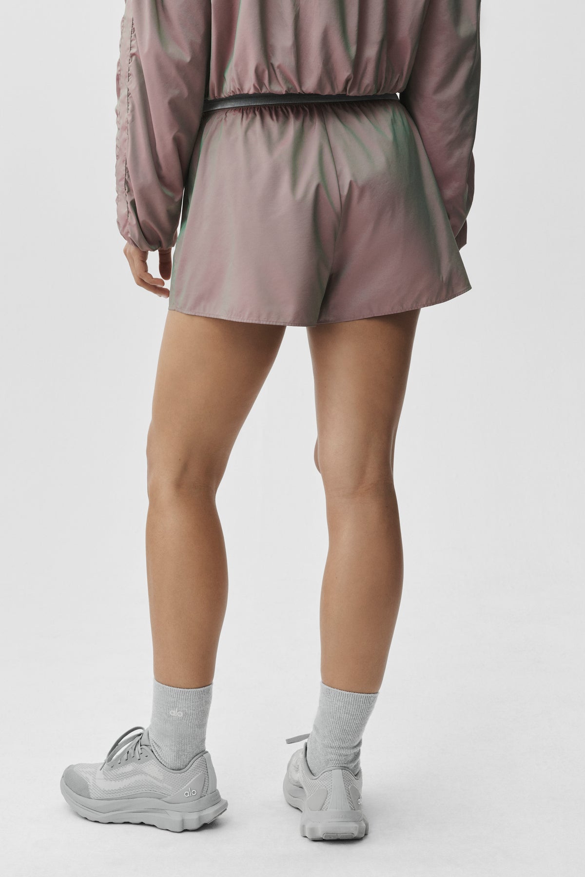 High-Waist Prismatic Short - Pink Moonlight--1