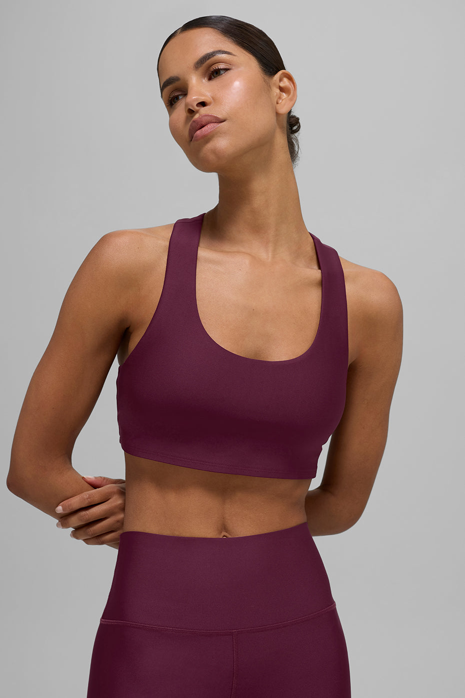 Airlift Advantage Racerback Bra - Burgundy--2