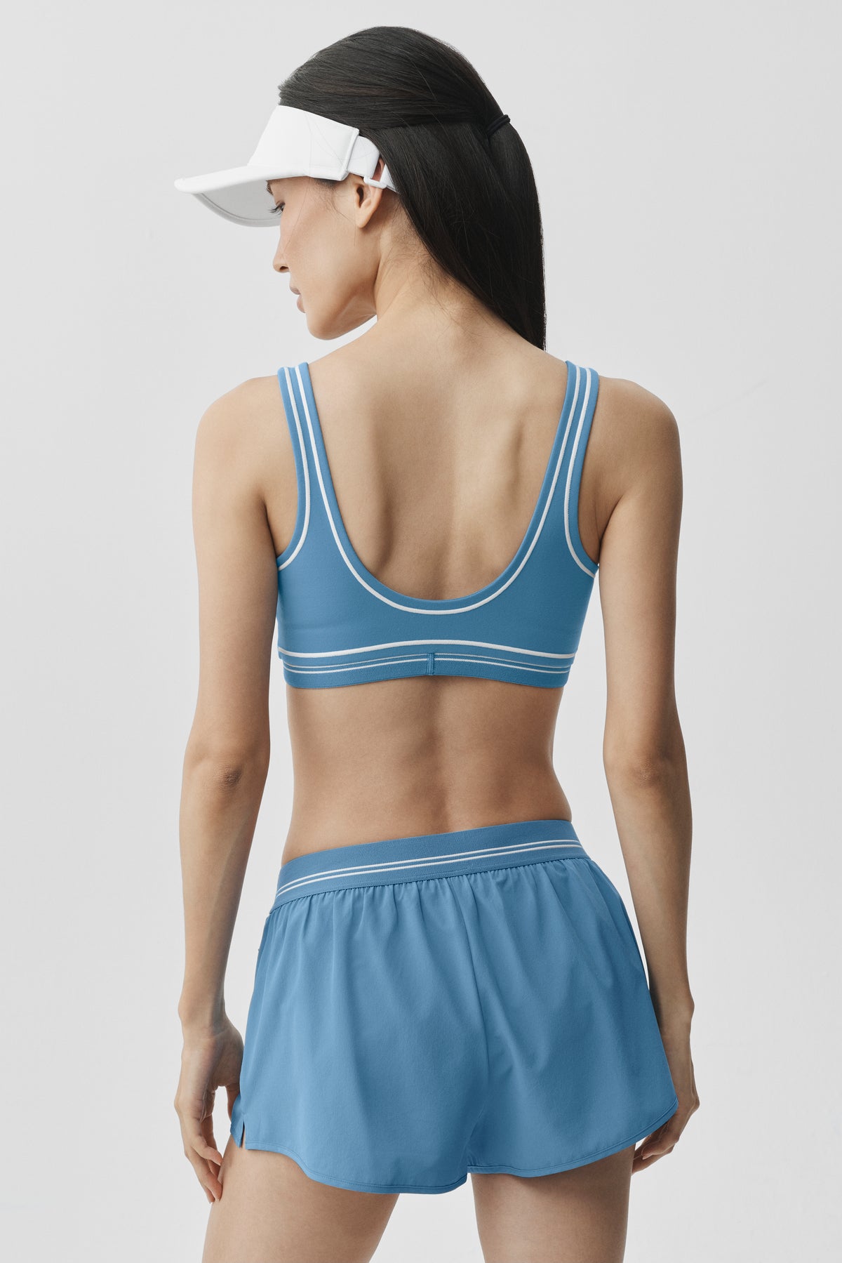 Airbrush Heart Throb Bra - California Blue/White--1