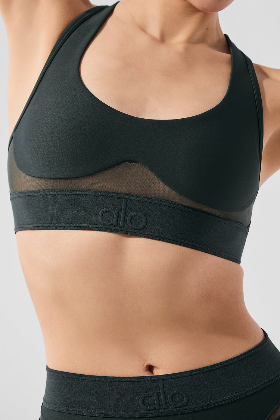 Airlift Rebel Bra - Charcoal Green--4