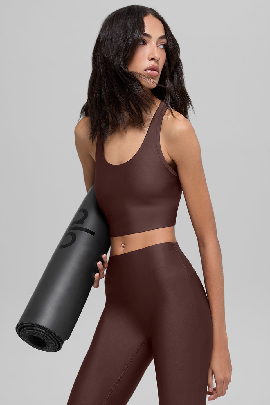 Airlift Super Sleek Bra Tank - Brownstone--4
