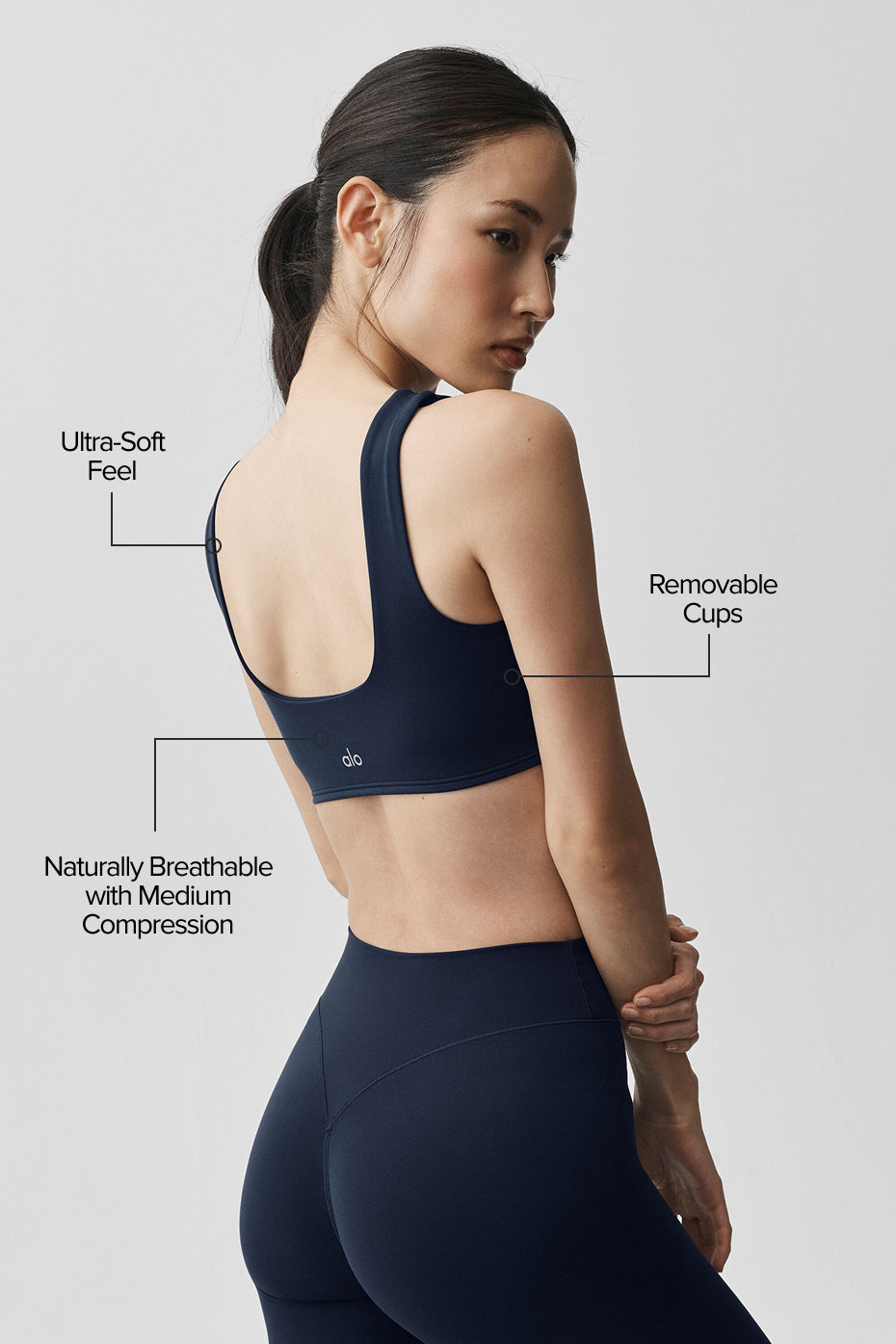 ALO Softsculpt Precision Bra - Navy--1