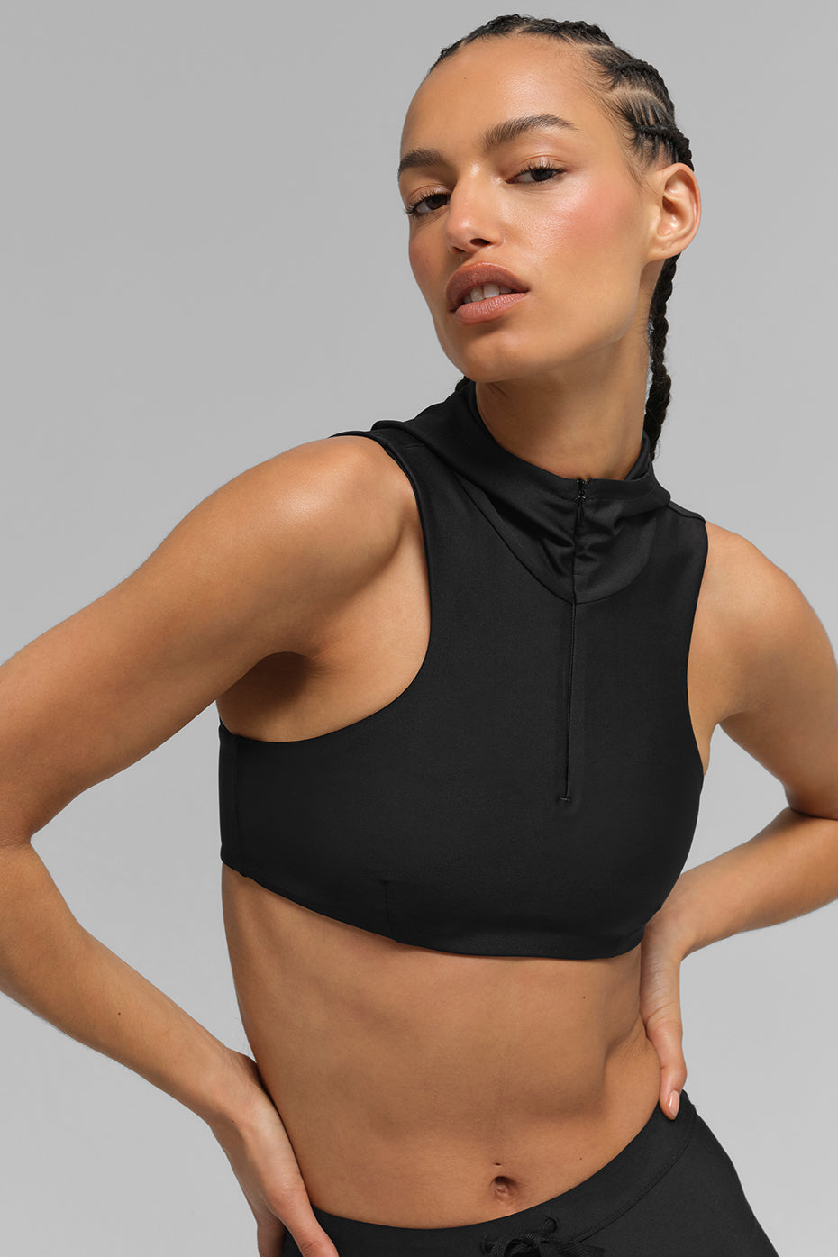 Airlift Light Speed Hooded Bra - Black--0
