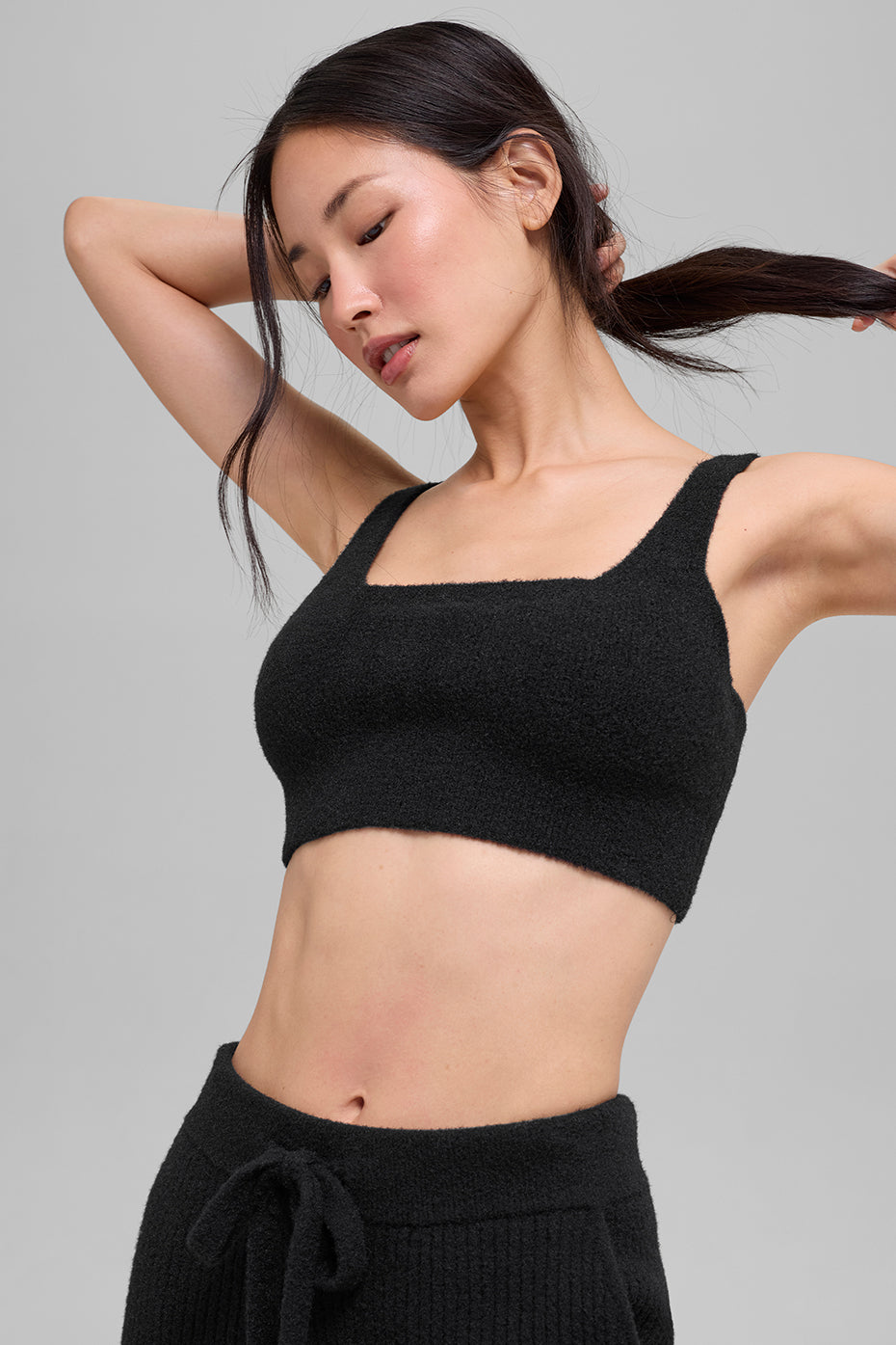 Snuggle Up Sweater Bra - Black--0