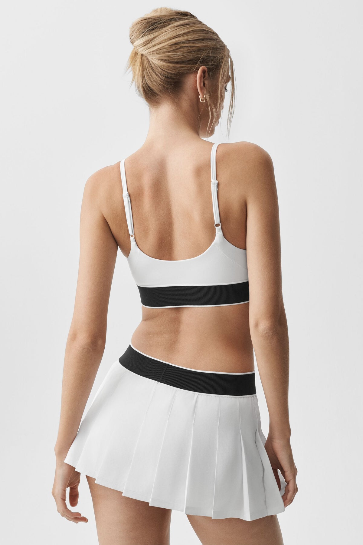 ALO Softsculpt Amp It Up Bra - White/Black--2