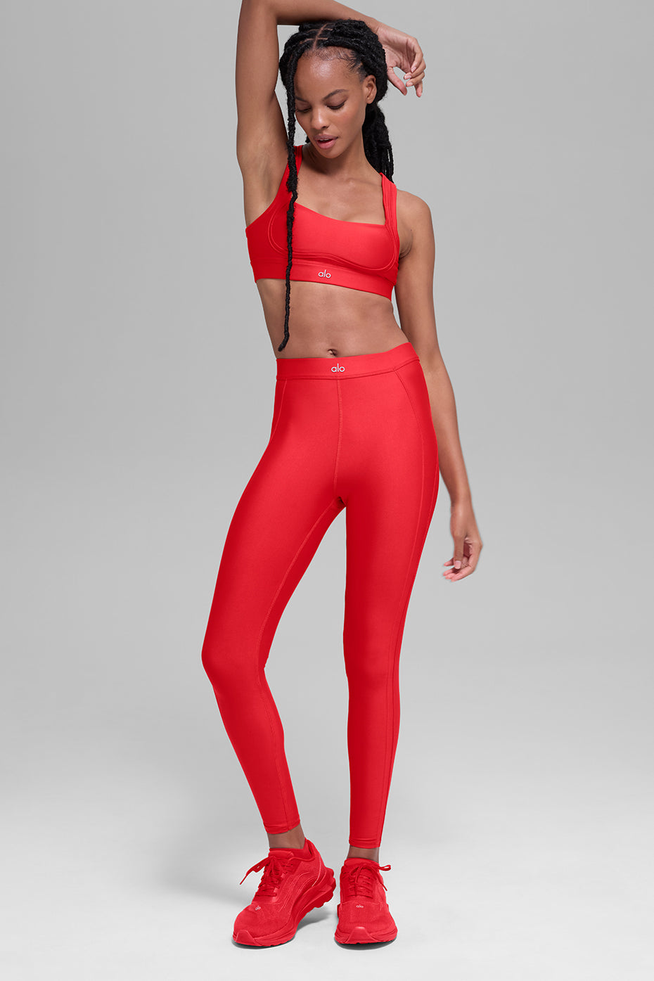 Airlift High-Waist Ignite 7/8 Legging - Bright Red--4