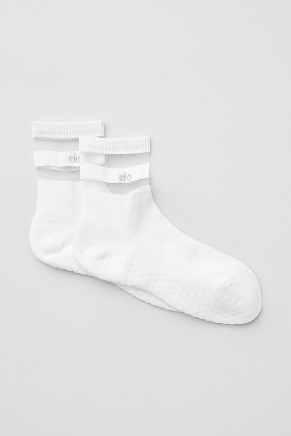 Women's Pulse Grip Sock - White